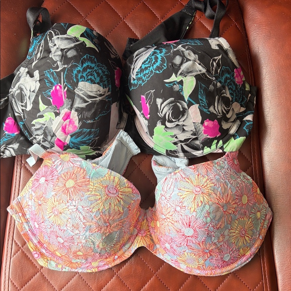 Floral Print Underwire Bras